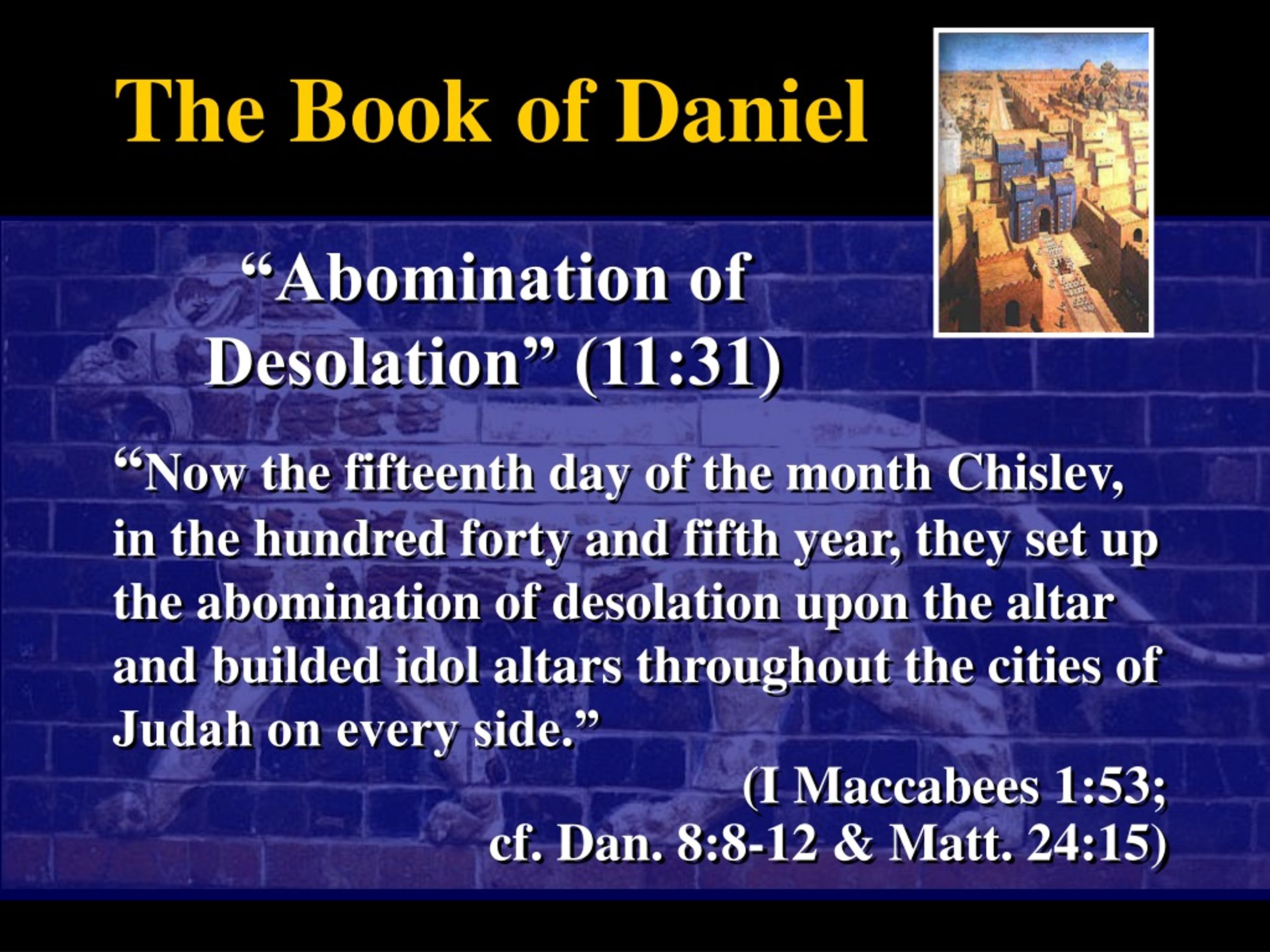 Ppt The Book Of Daniel Powerpoint Presentation Free Download Id