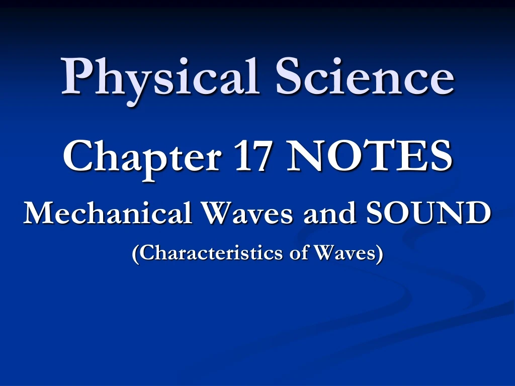 PPT - Physical Science PowerPoint Presentation, Free Download - ID:8690142