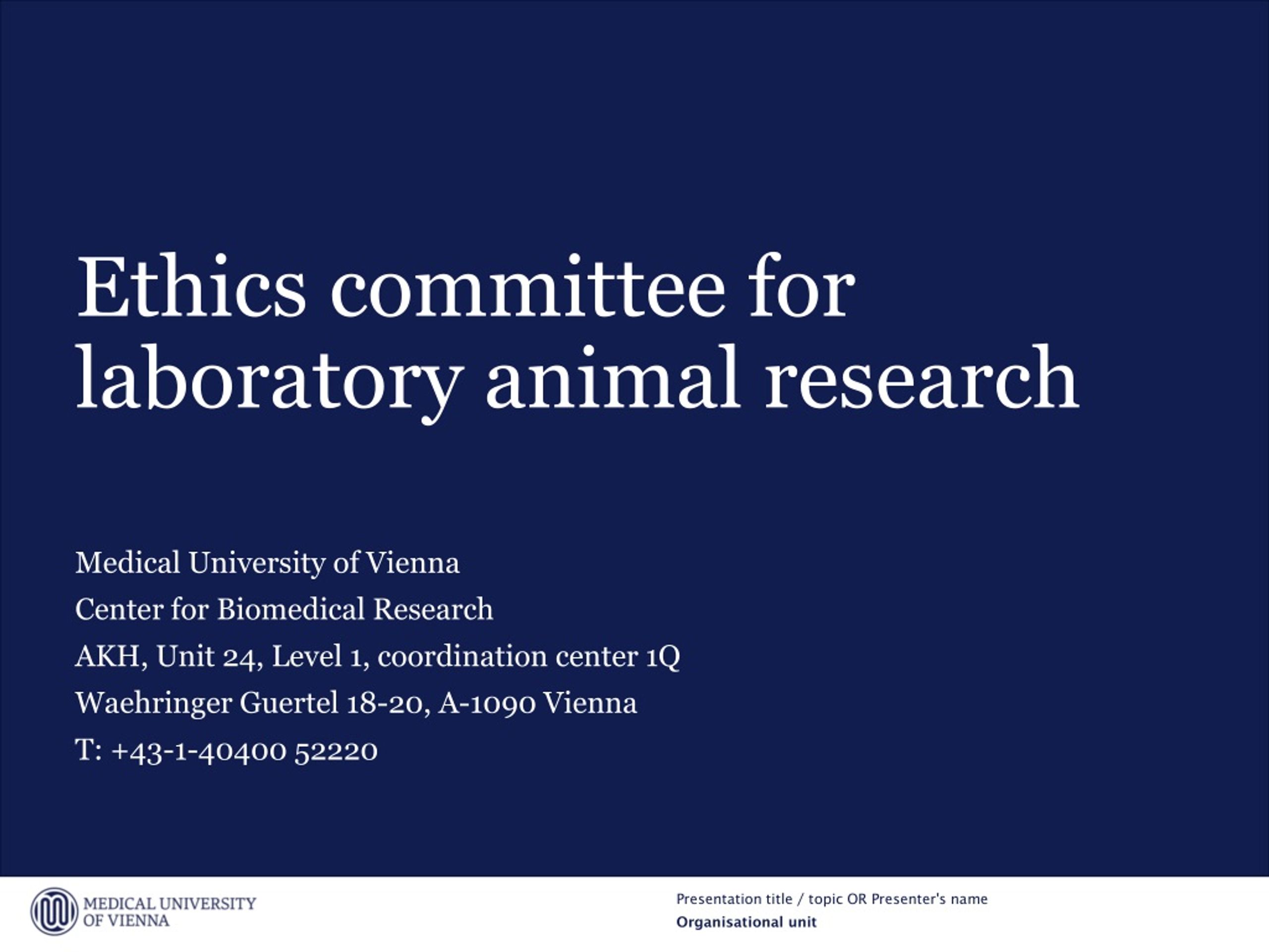 PPT - Ethics committee for laboratory animal research PowerPoint  Presentation - ID:8691665
