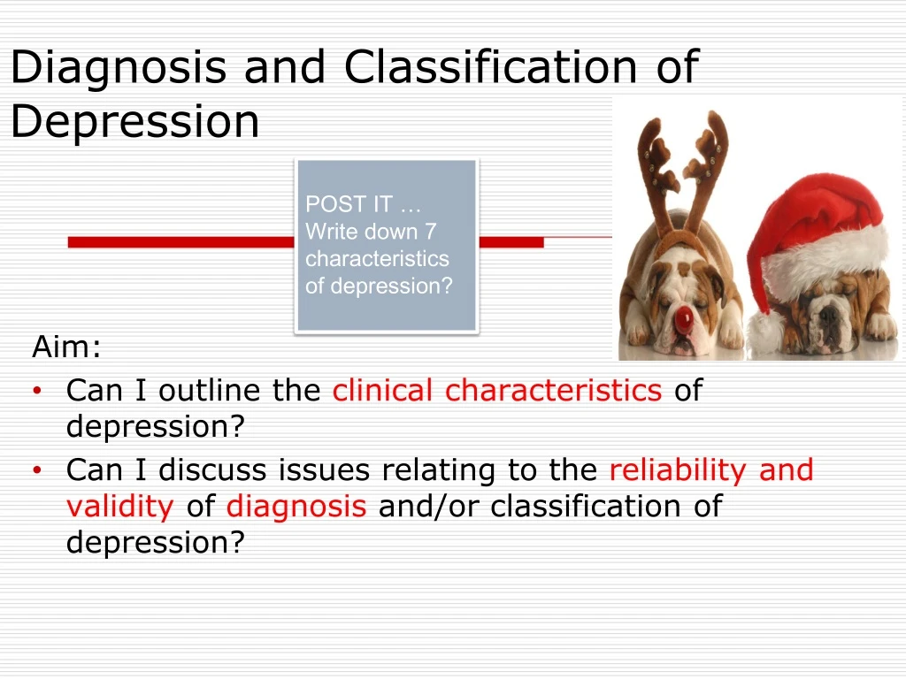 PPT - Diagnosis And Classification Of Depression PowerPoint ...