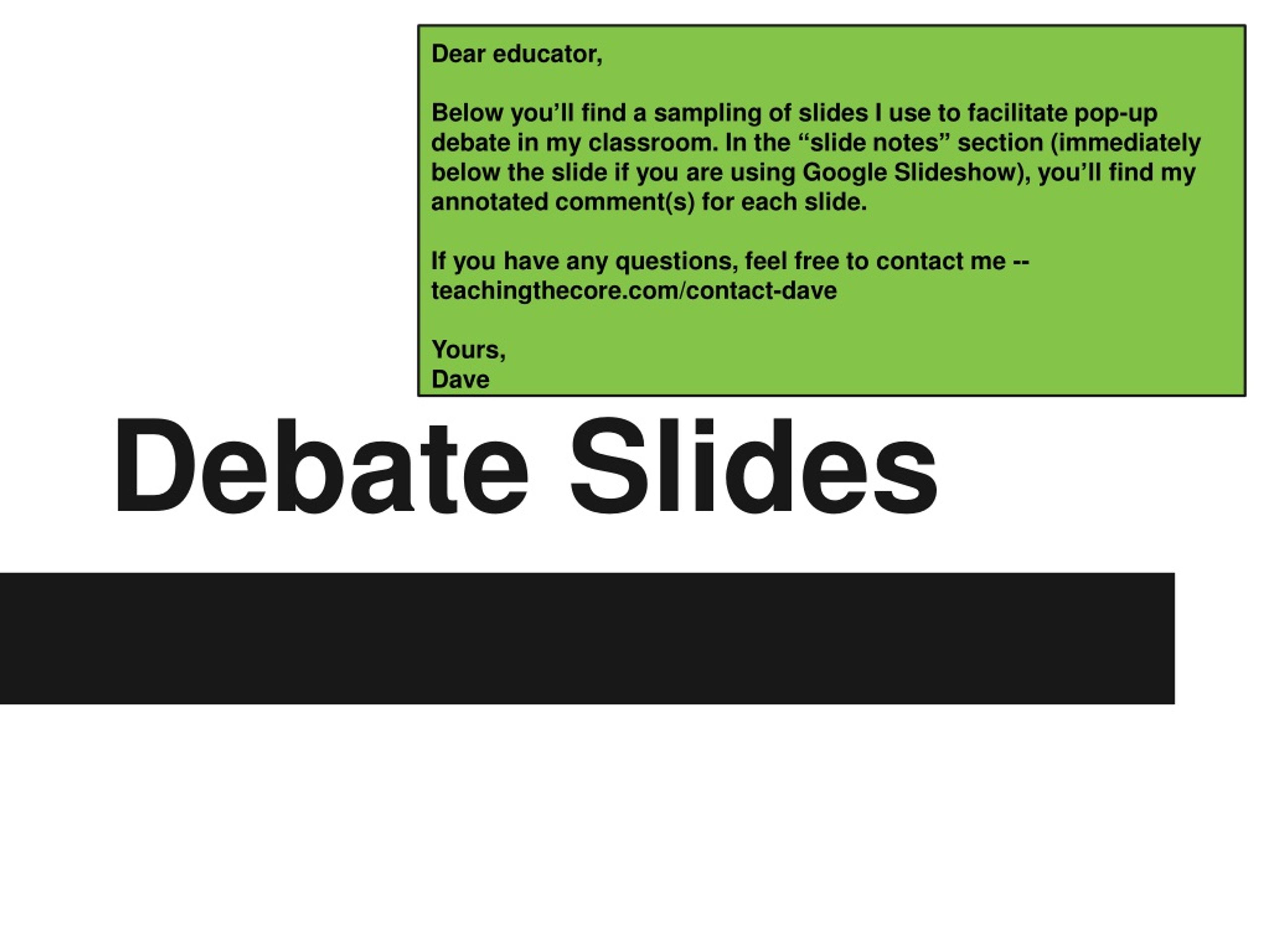 PPT - Debate Slides PowerPoint Presentation, Free Download - ID:8696623