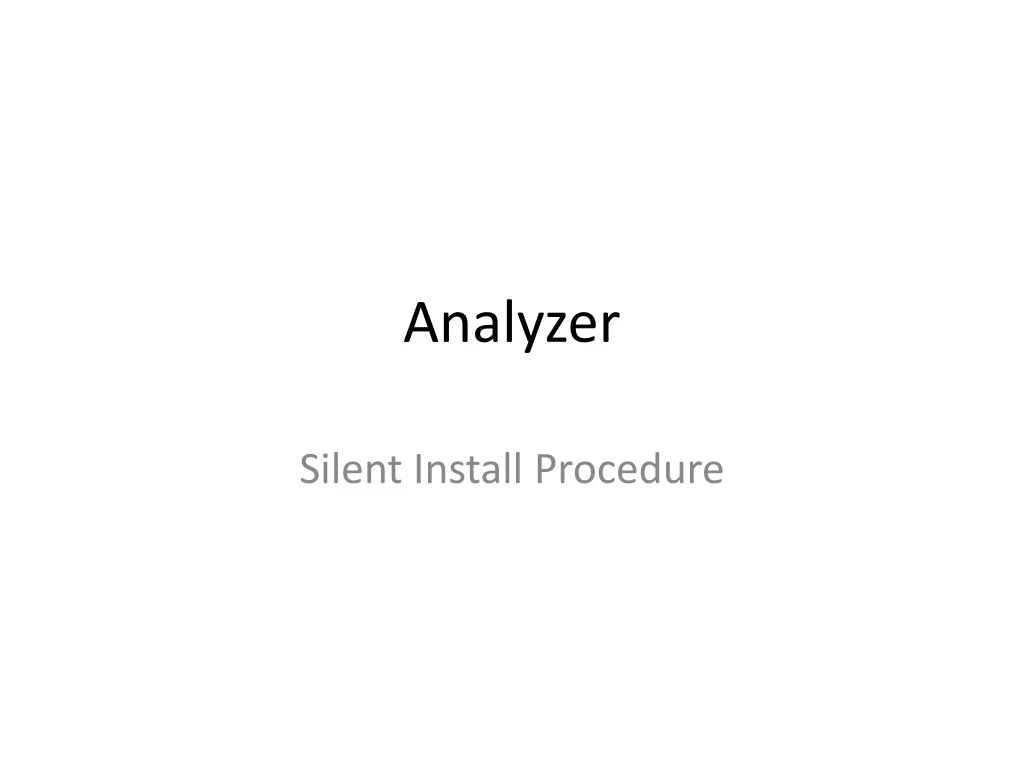 analyzer n.