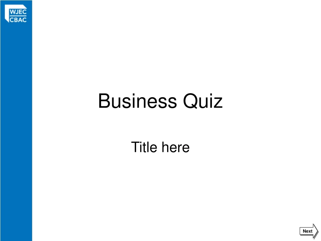 PPT Business Quiz PowerPoint Presentation Free Download ID 8698389