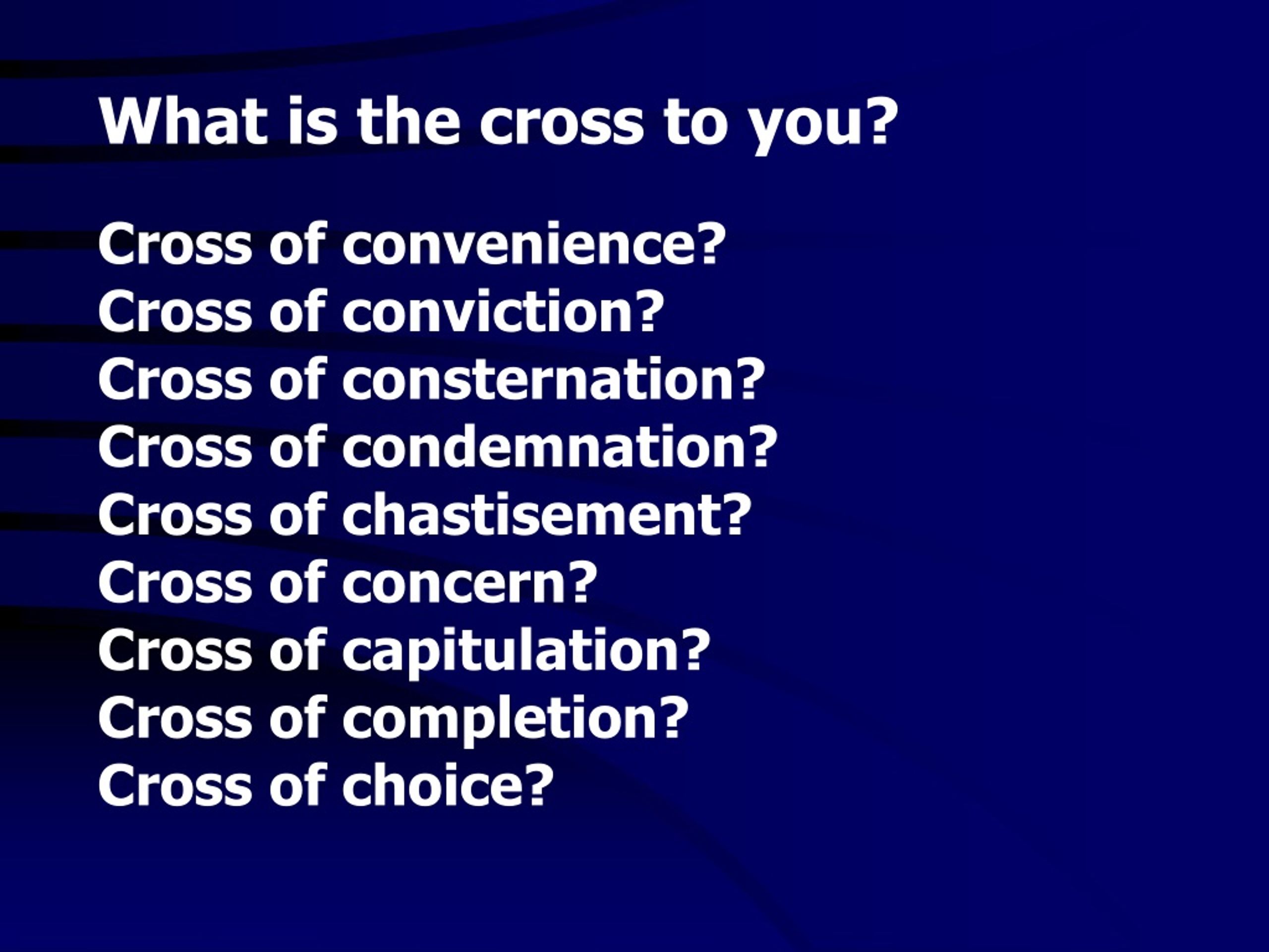 PPT - The Parts of the Cross Made Just For Me PowerPoint Presentation ...