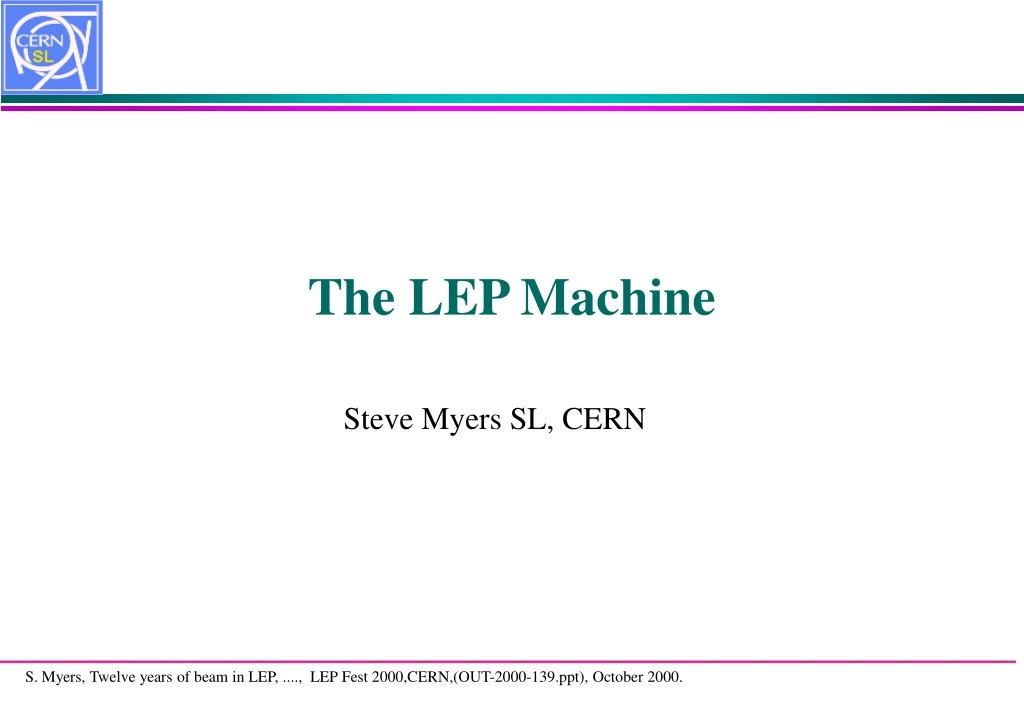 the lep machine n.