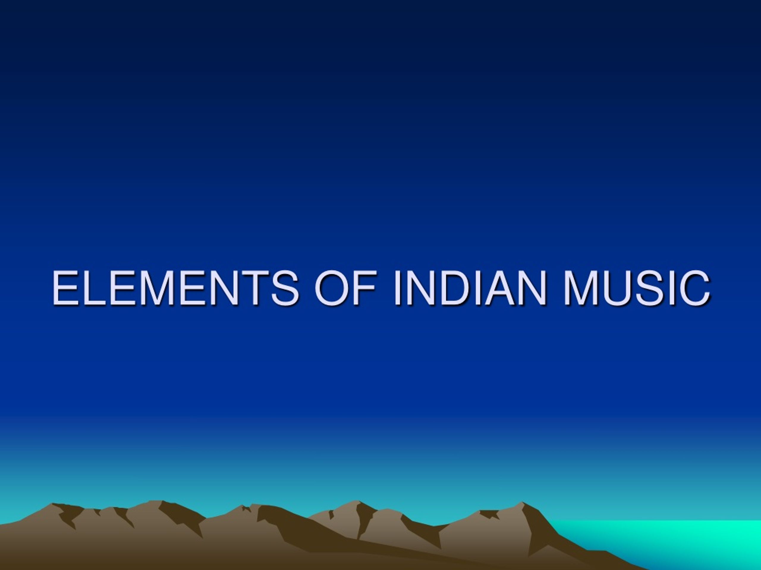 indian music powerpoint presentation