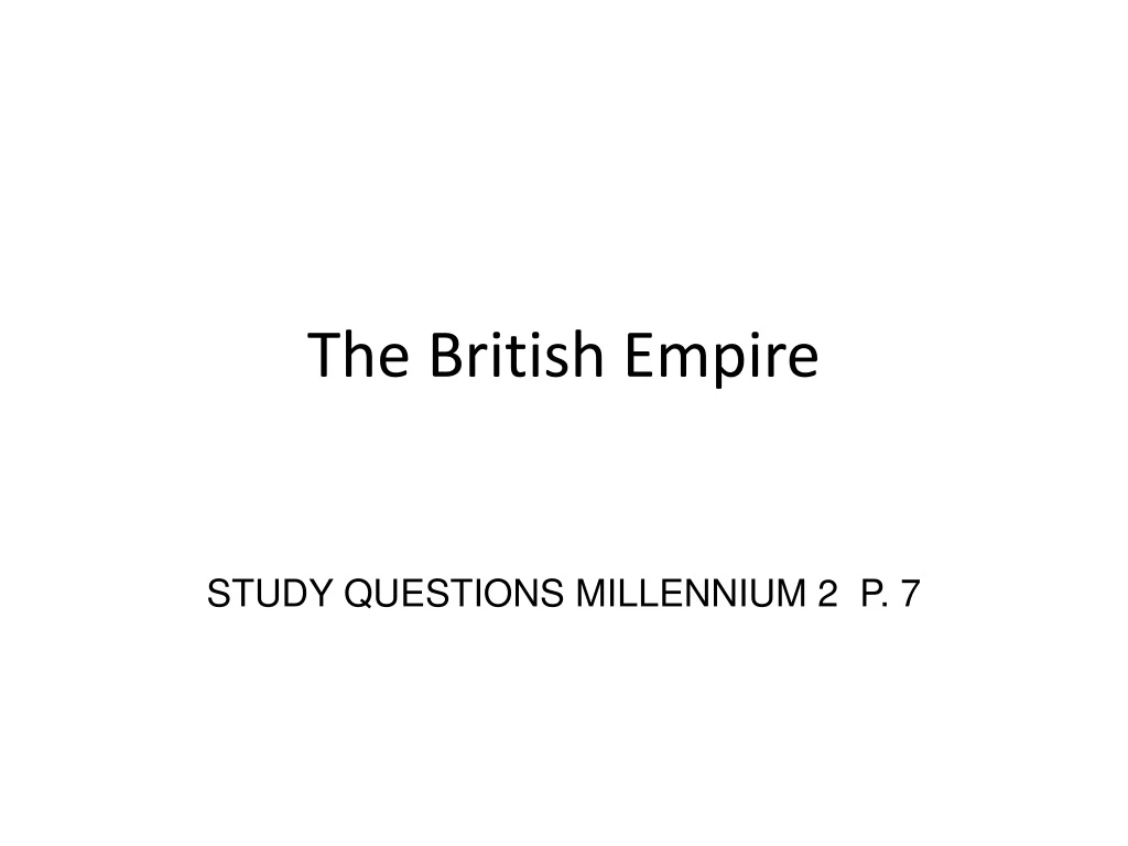 PPT - The British Empire PowerPoint Presentation, Free Download - ID ...