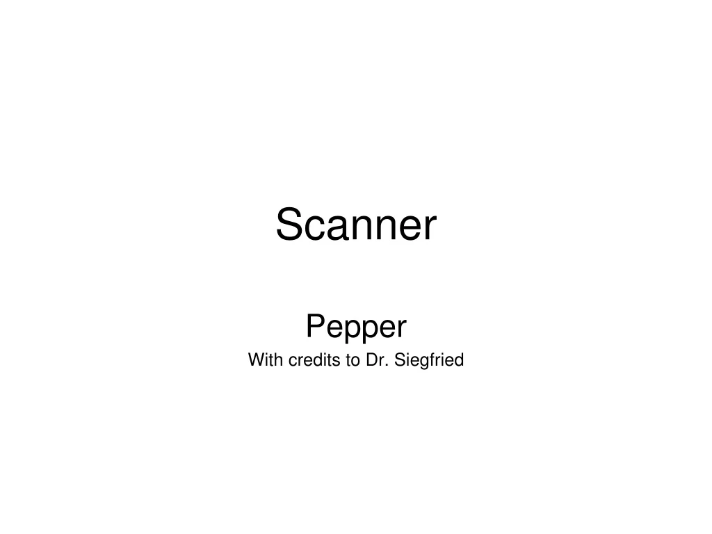 scanner n.