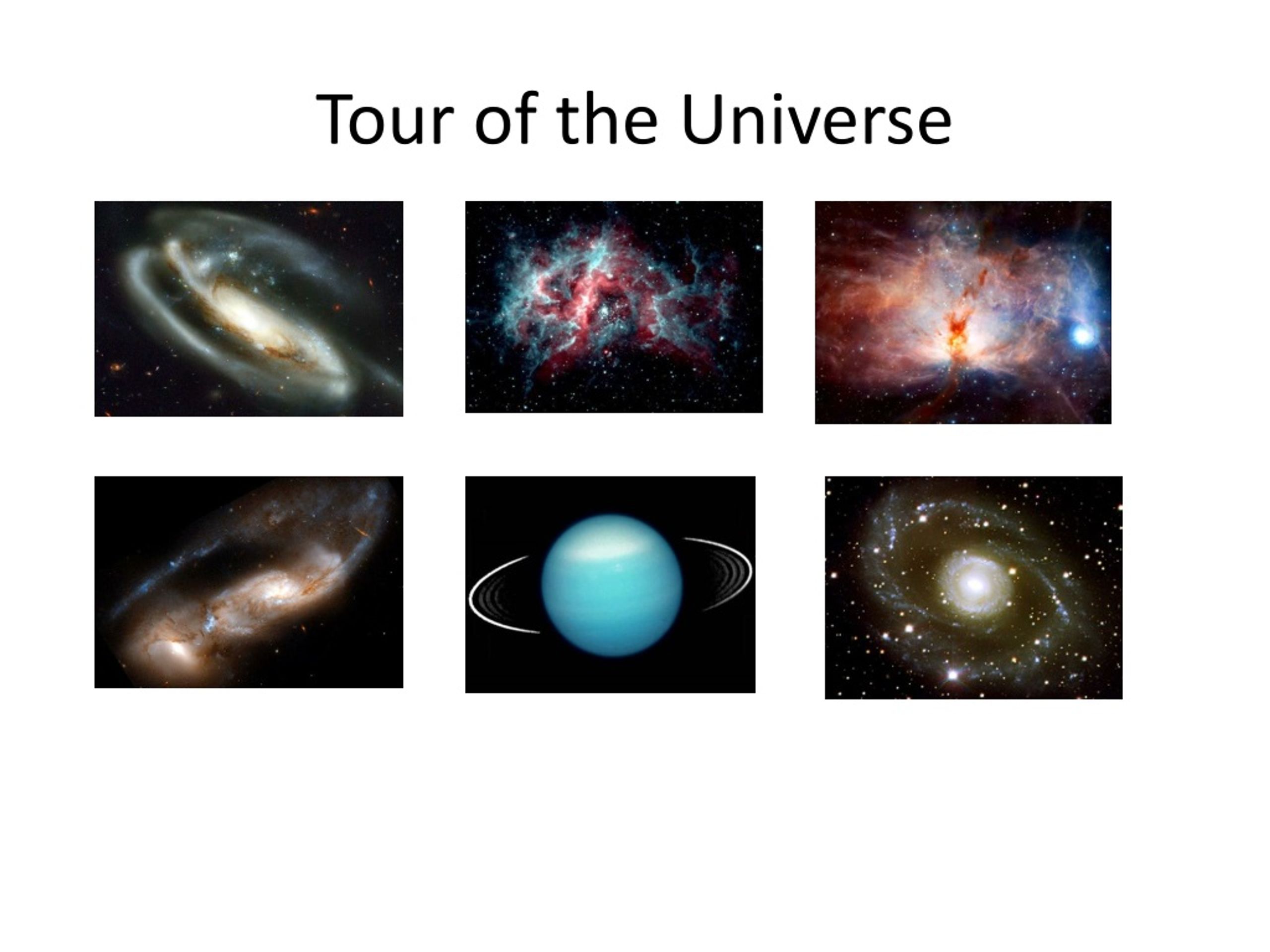 tour the universe