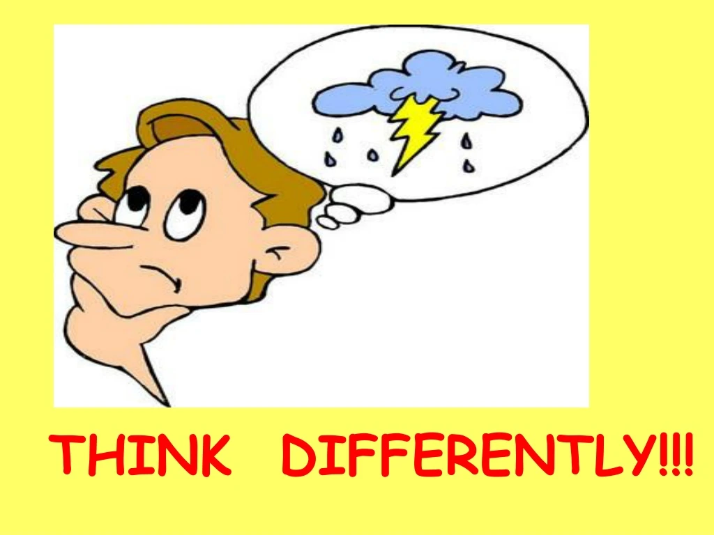 think differently n.