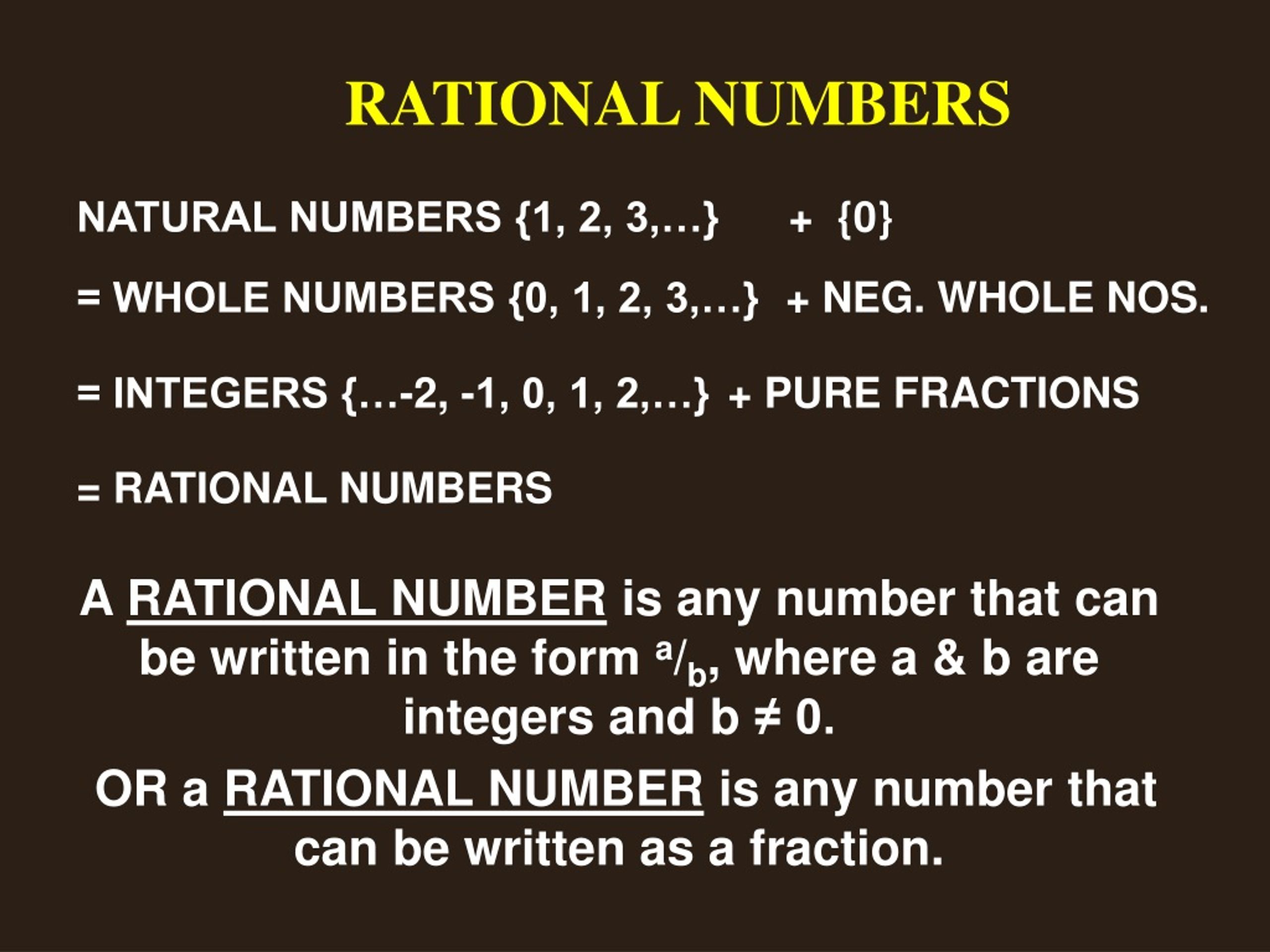PPT - RATIONAL NUMBERS PowerPoint Presentation, free download - ID:8712233