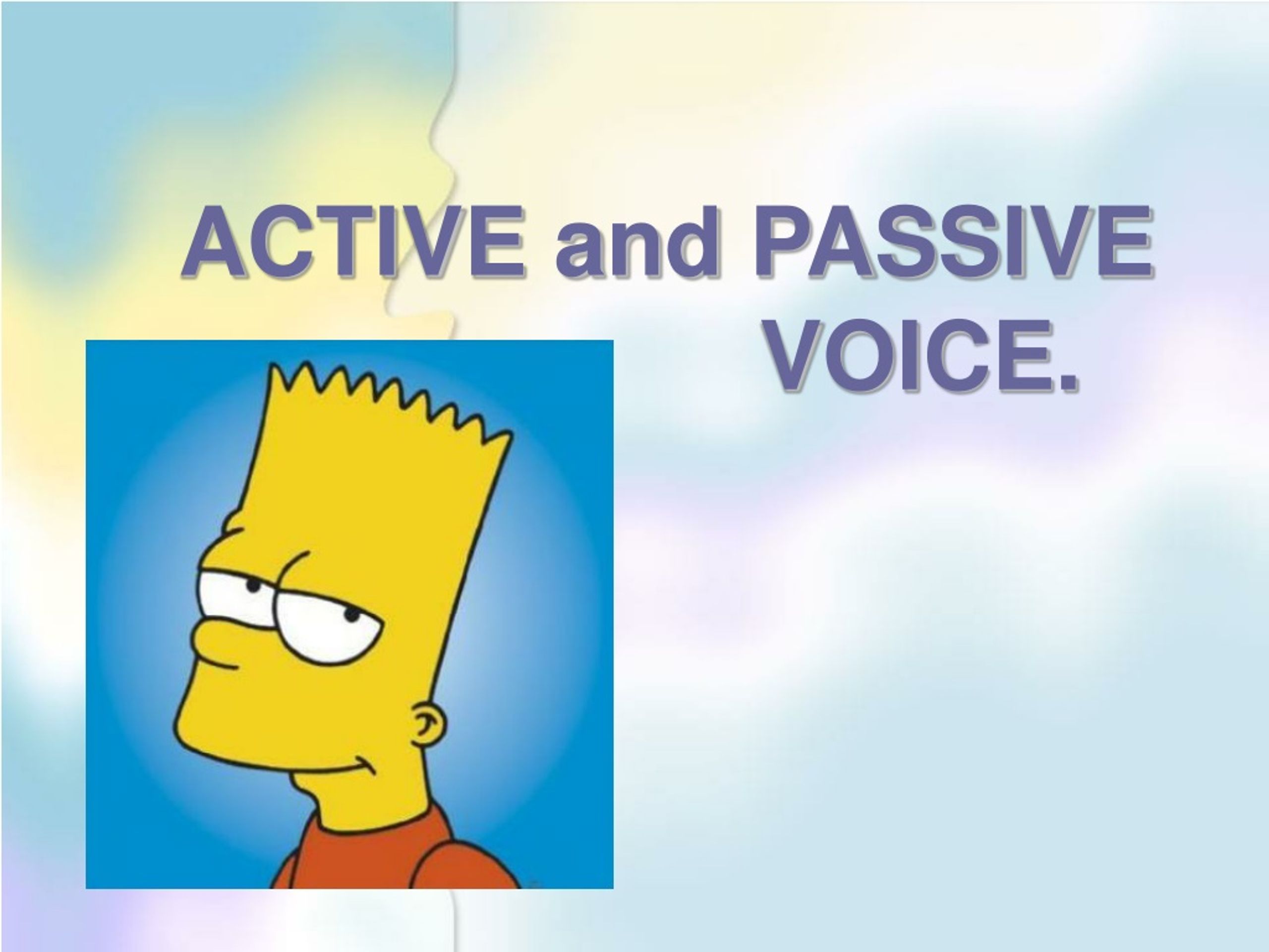 active vs passive voice powerpoint middle school