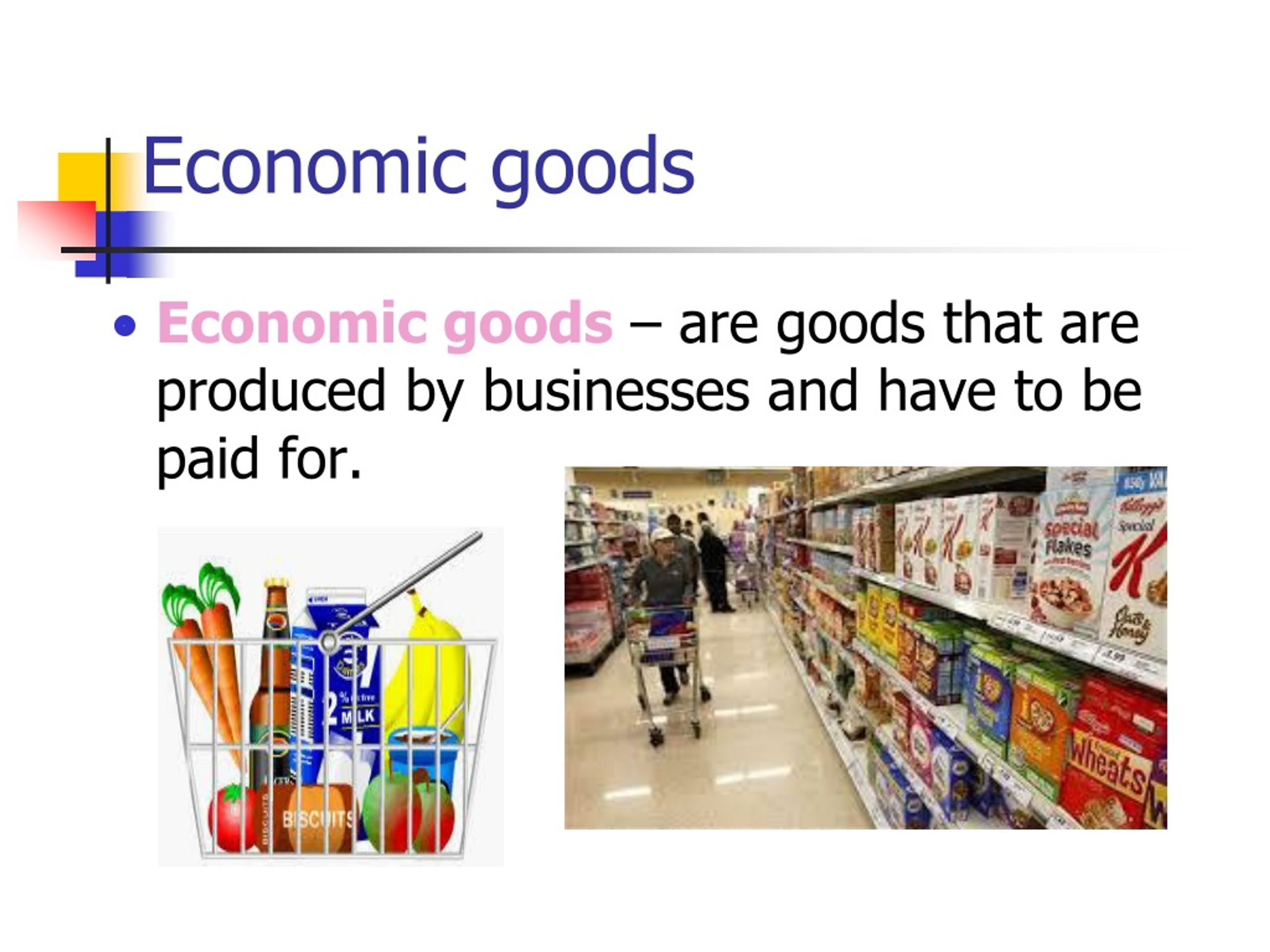 presentation about goods and services