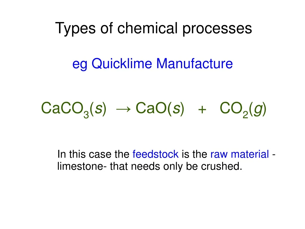 PPT - Types of chemical processes PowerPoint Presentation, free ...