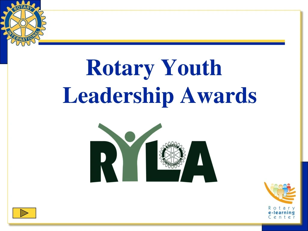 PPT Rotary Youth Leadership Awards PowerPoint Presentation, free