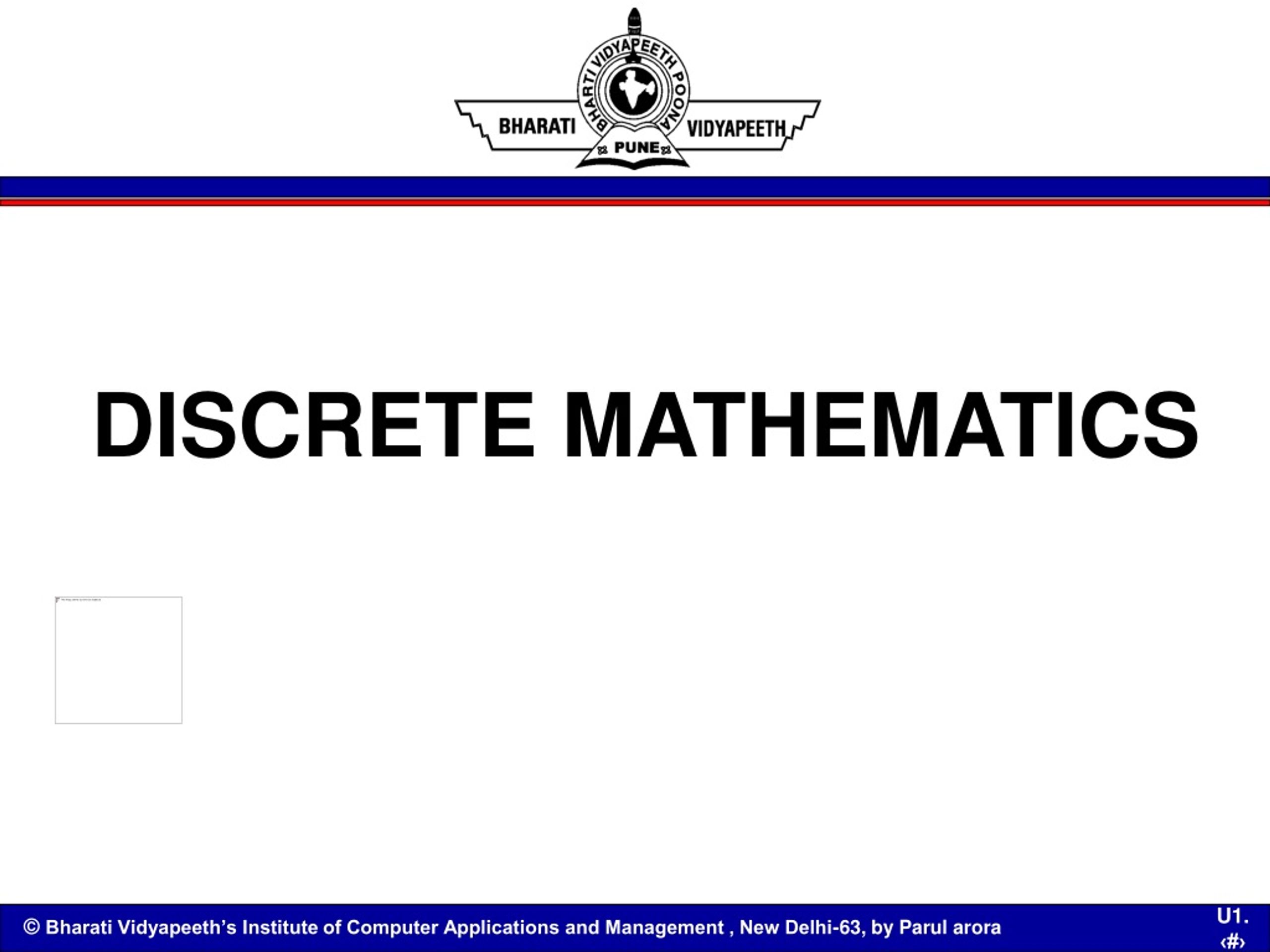 Nirali Prakashan Discrete Mathematics (For 2024 exam)