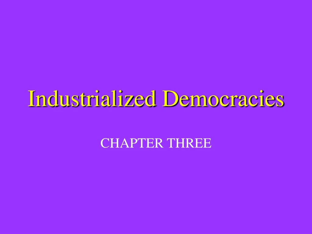 industrialized democracies n.