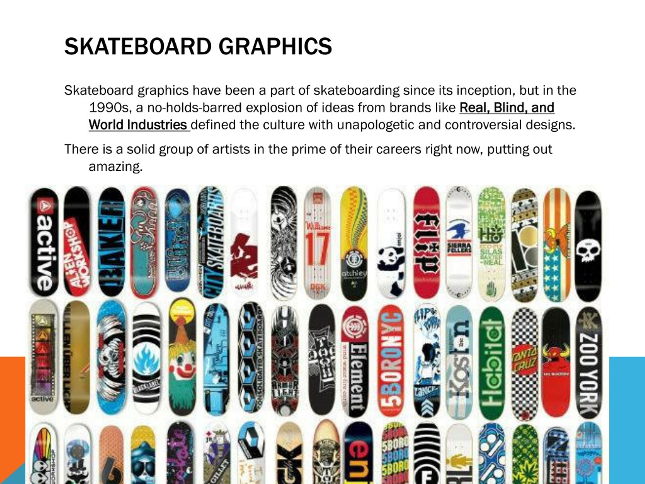 PPT Skateboard deck art PowerPoint Presentation, free download ID