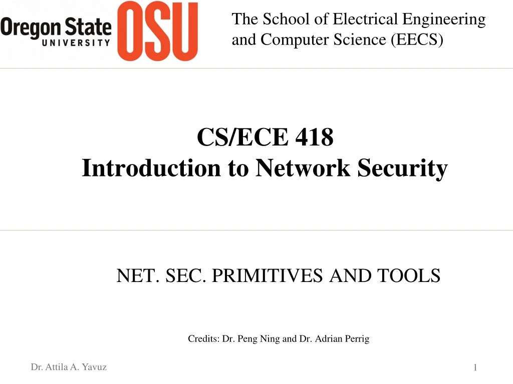 cs ece 418 introduction to network security n.