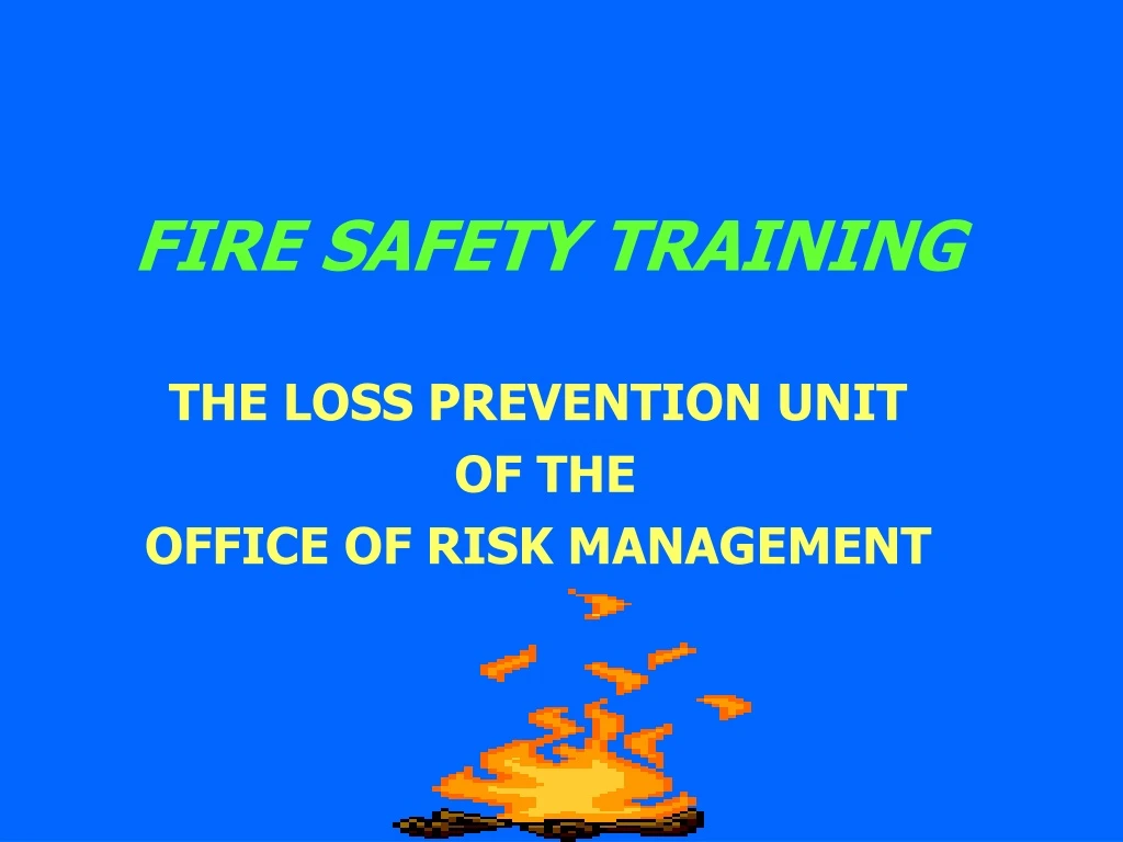 PPT - FIRE SAFETY TRAINING PowerPoint Presentation, free download - ID ...