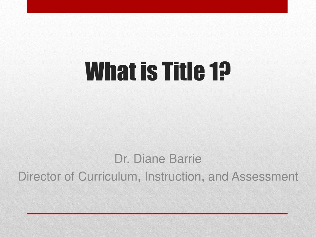 title 1 powerpoint presentations