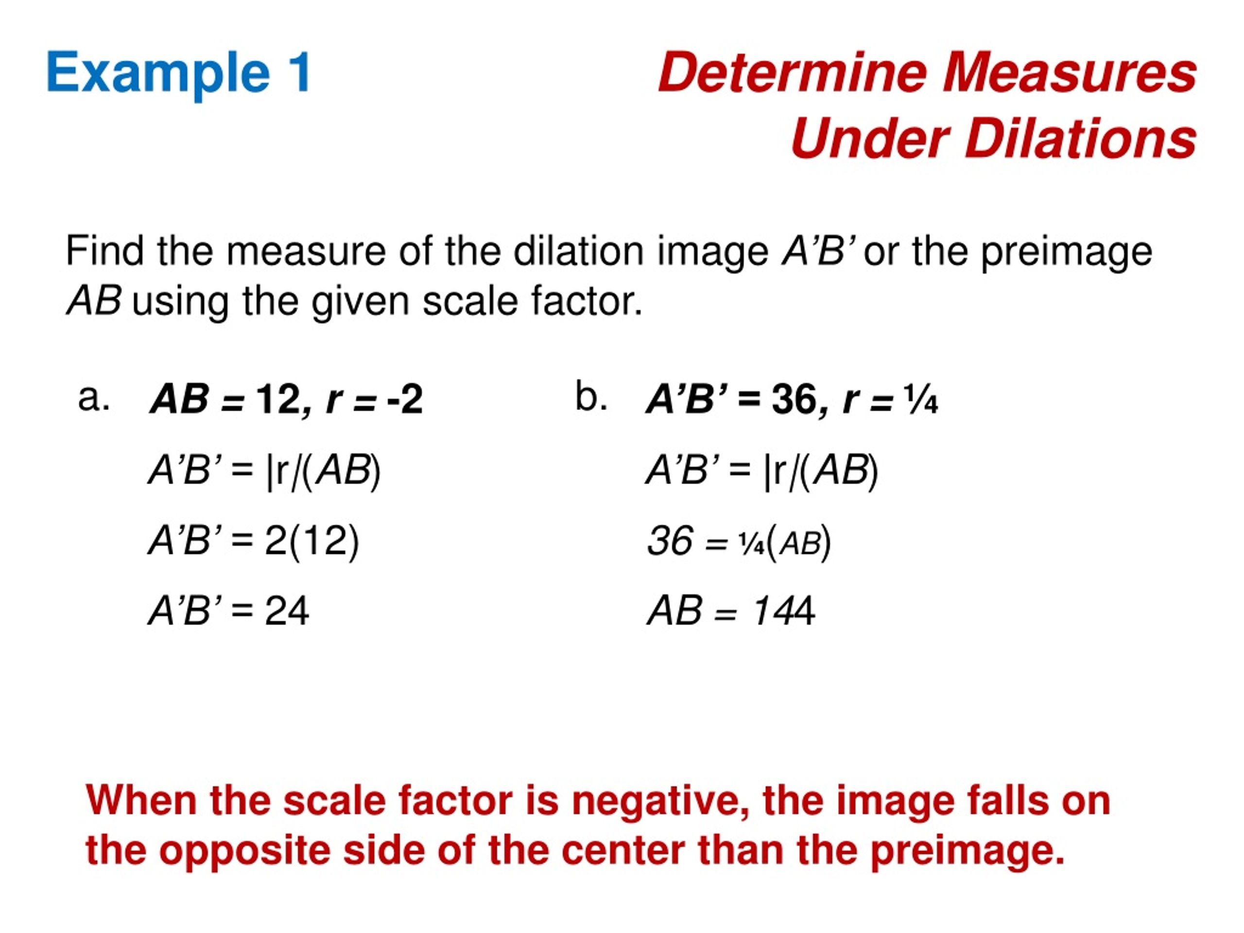 PPT - Dilations PowerPoint Presentation, Free Download - ID:8724403