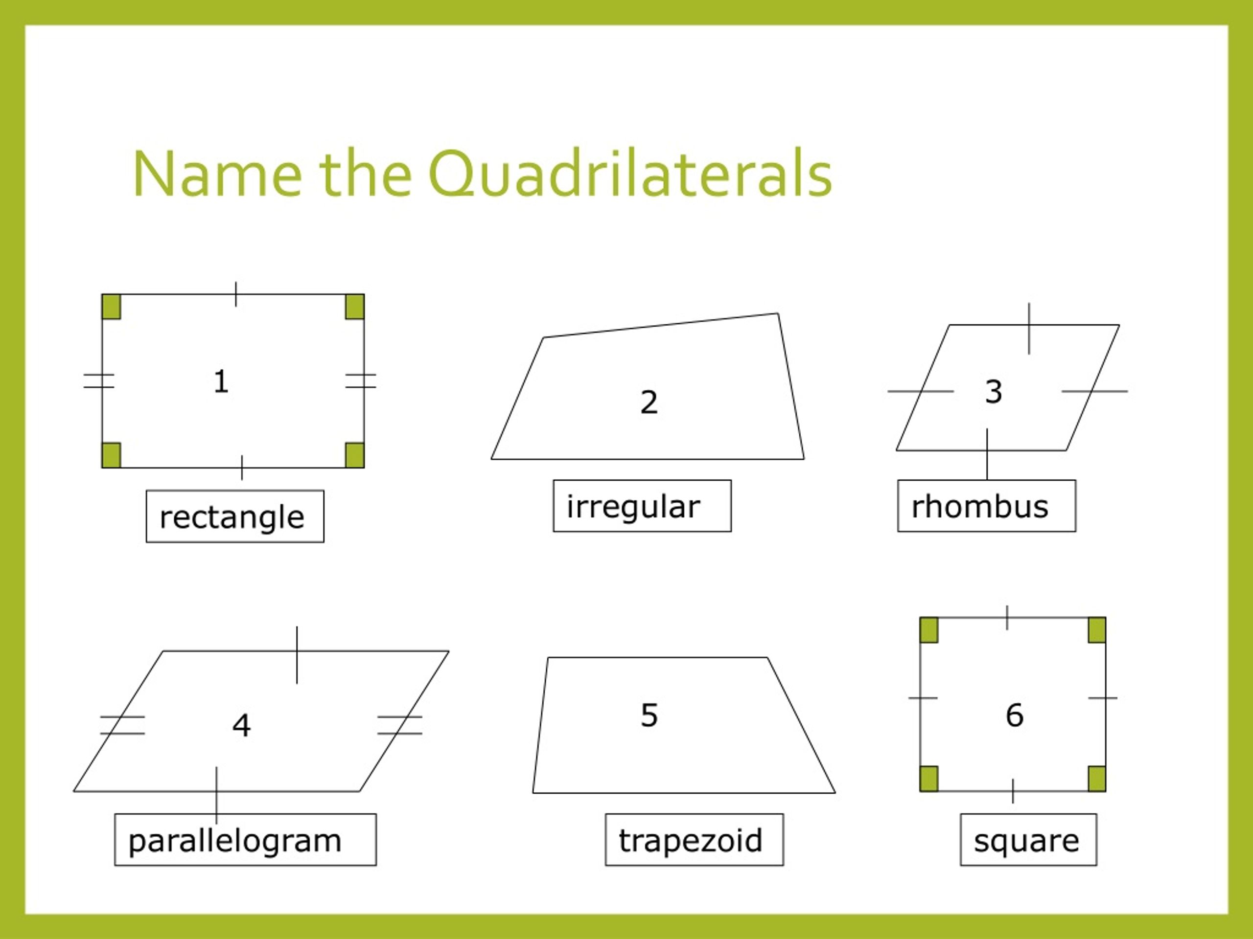 Ppt Quadrilaterals Powerpoint Presentation Free Download Id8724905