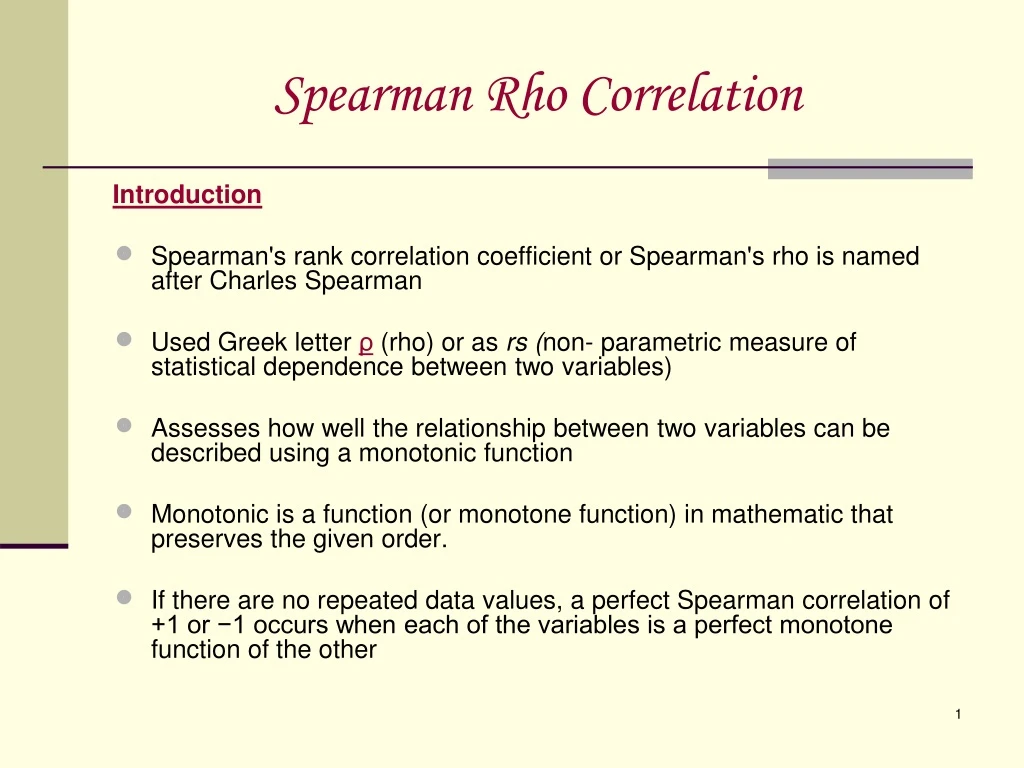 spearman rho correlation n.