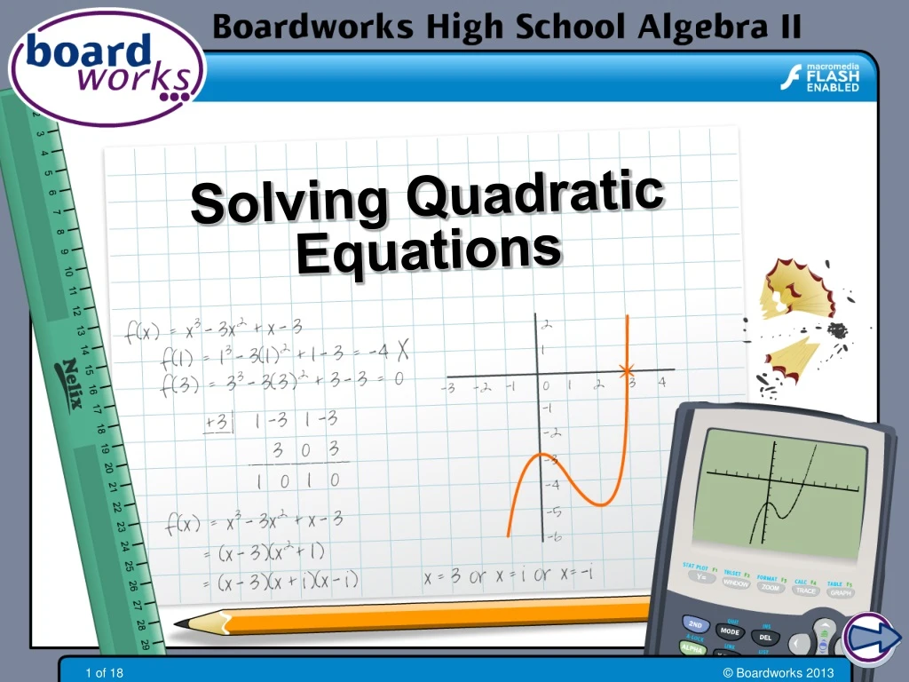 quadratic equation ppt presentation download