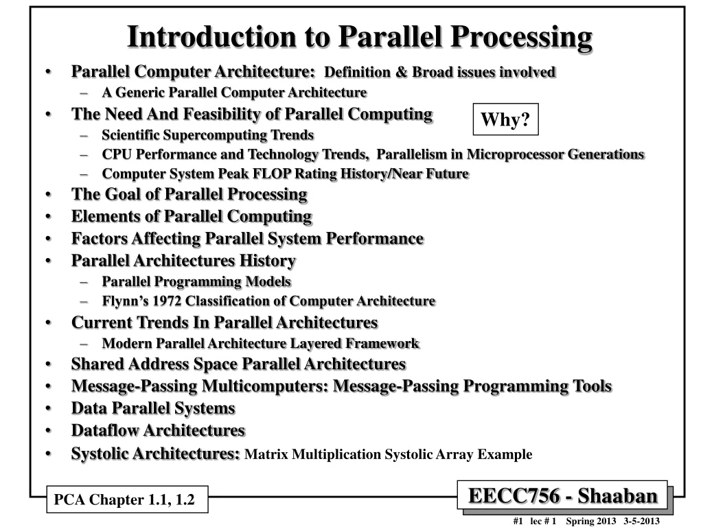 PPT Introduction to Parallel Processing PowerPoint Presentation, free