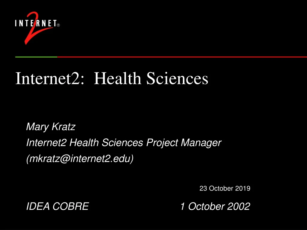 internet2 health sciences n.