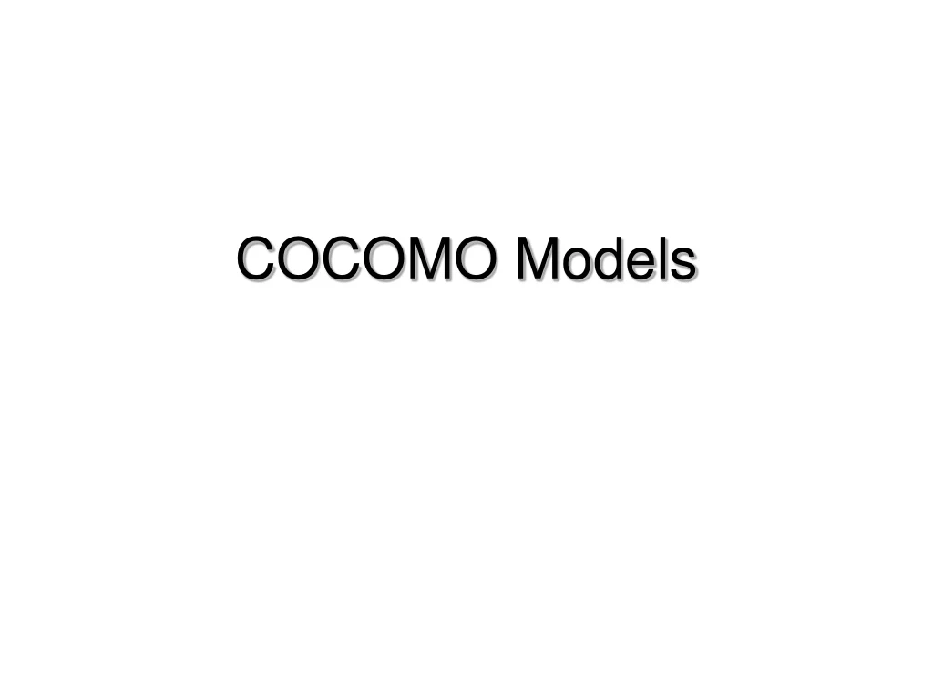 case study using cocomo model