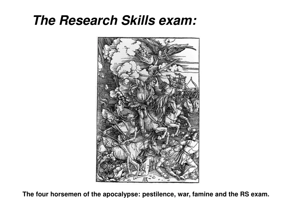 research skills exam