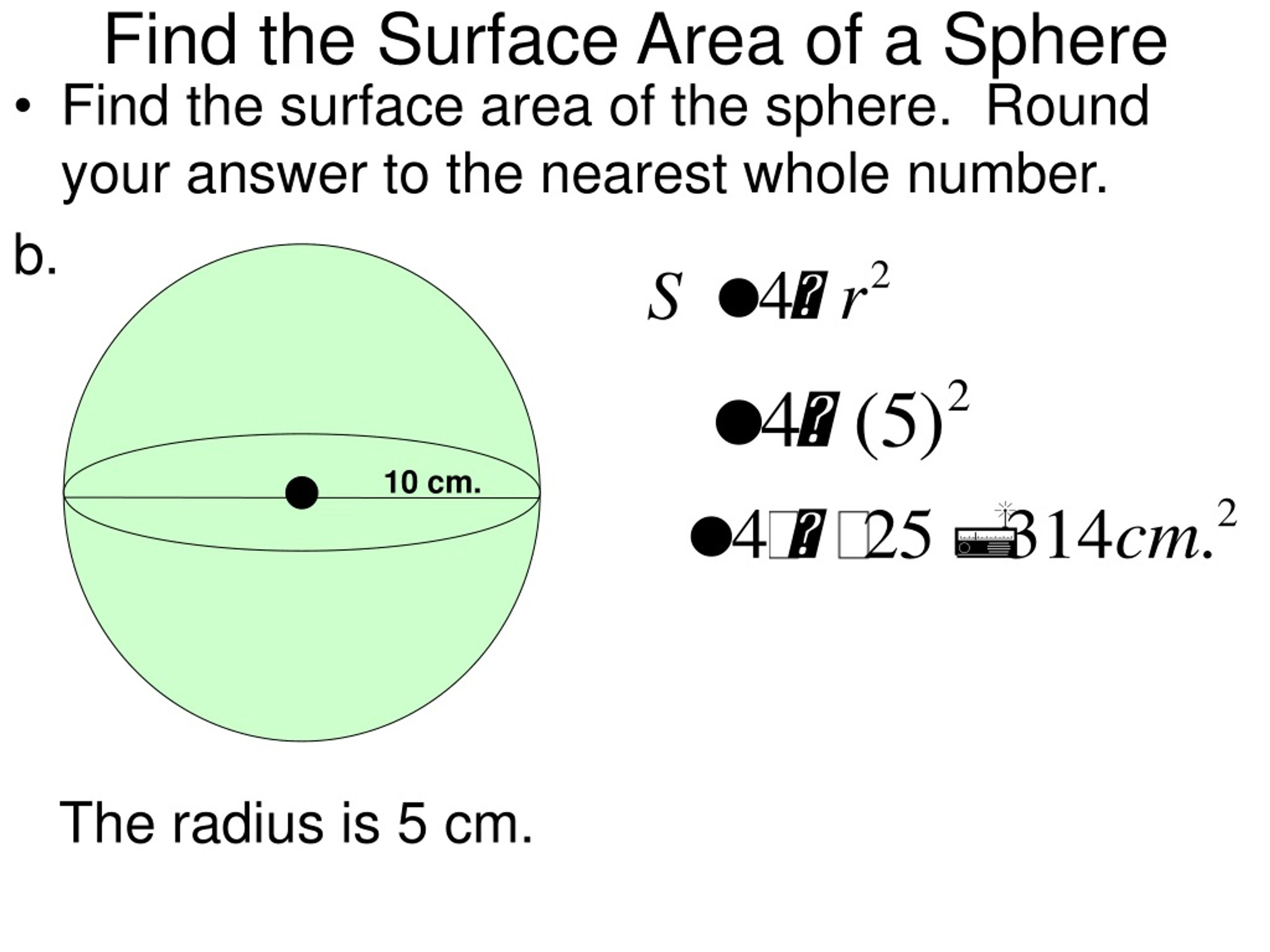 PPT - 21.21 Surface Area and Volume of Spheres 21/21/21 PowerPoint