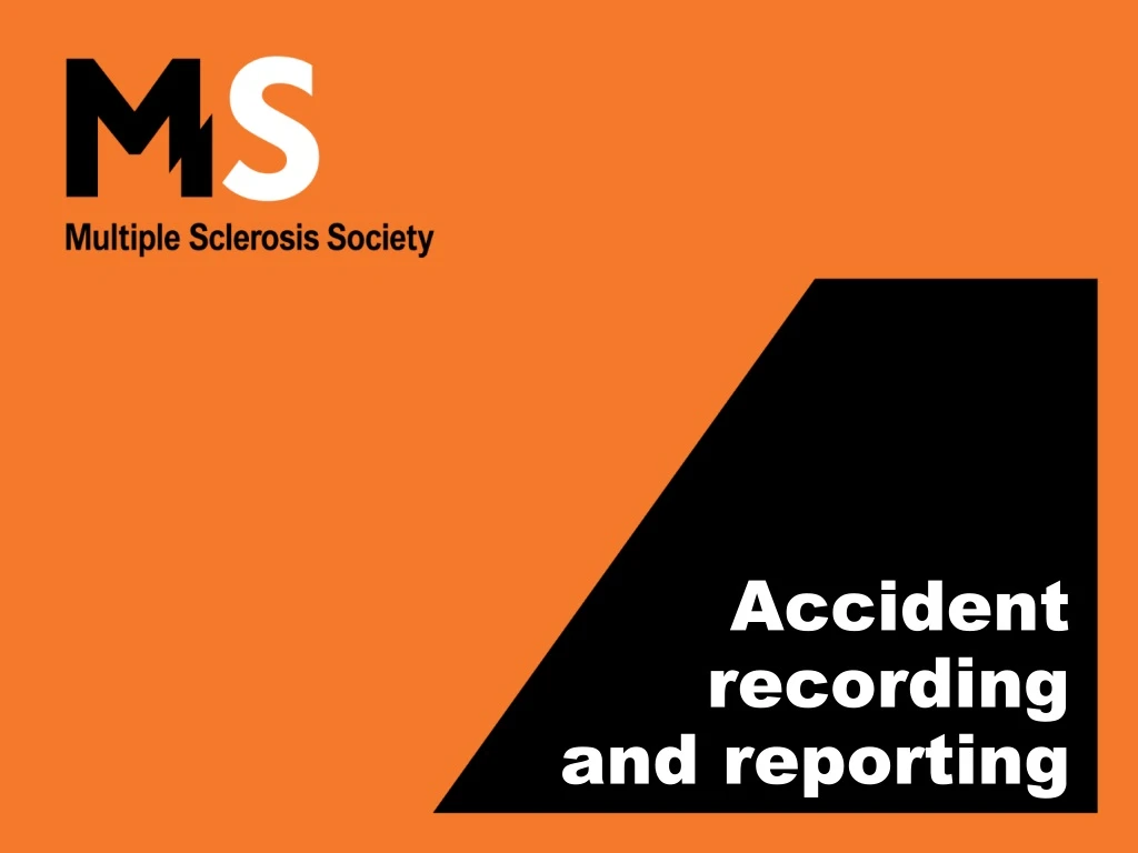 accident recording and reporting n.