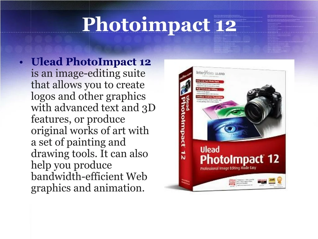 PPT Photoimpact 12 PowerPoint Presentation, free download ID8737412