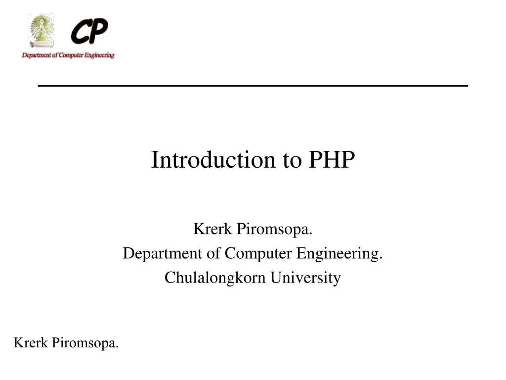 introduction to php n.