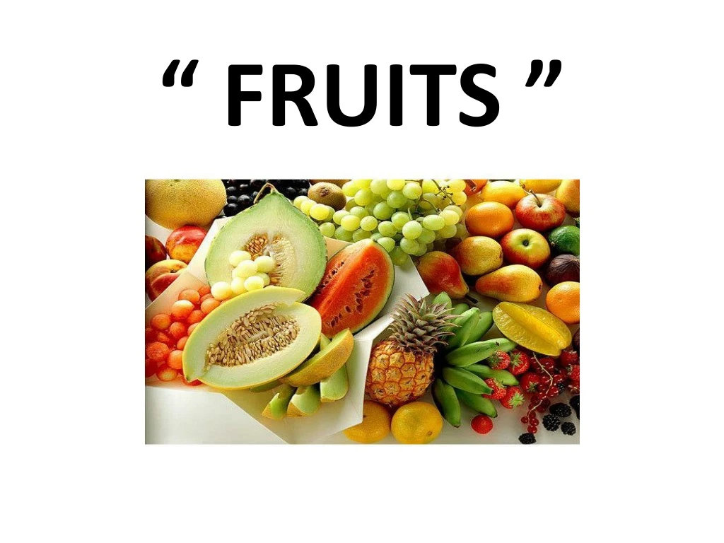 fruits n.