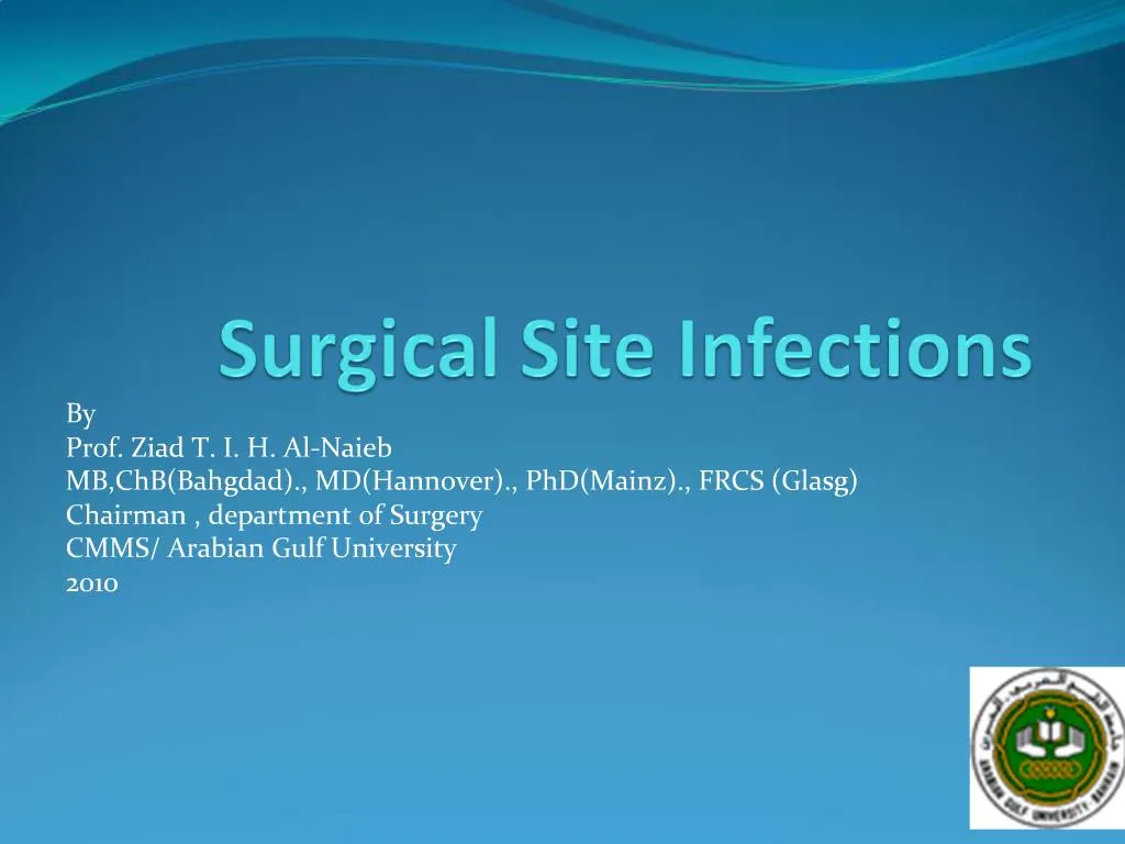 surgical site infection powerpoint presentation