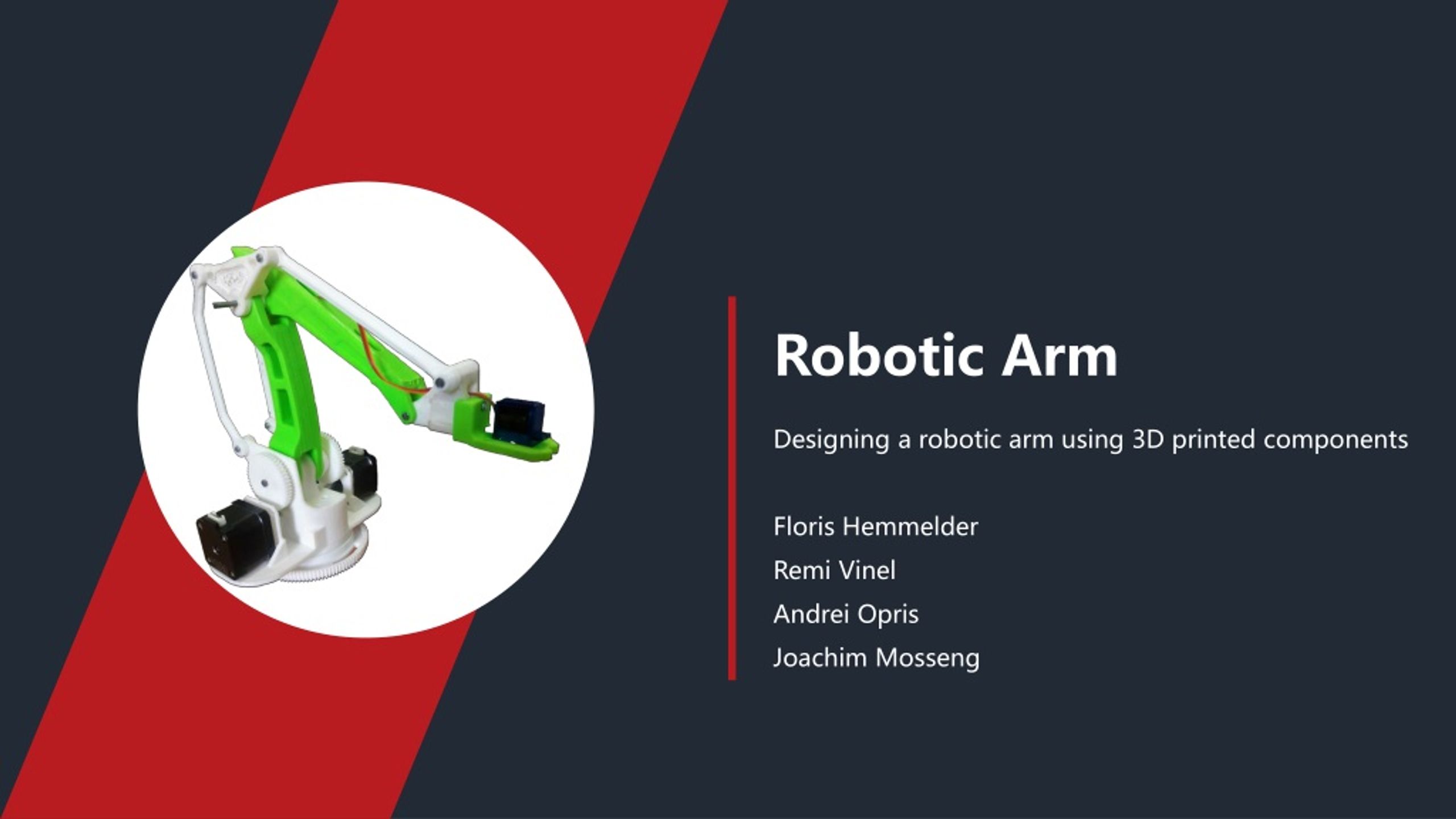 robotic arm project ppt