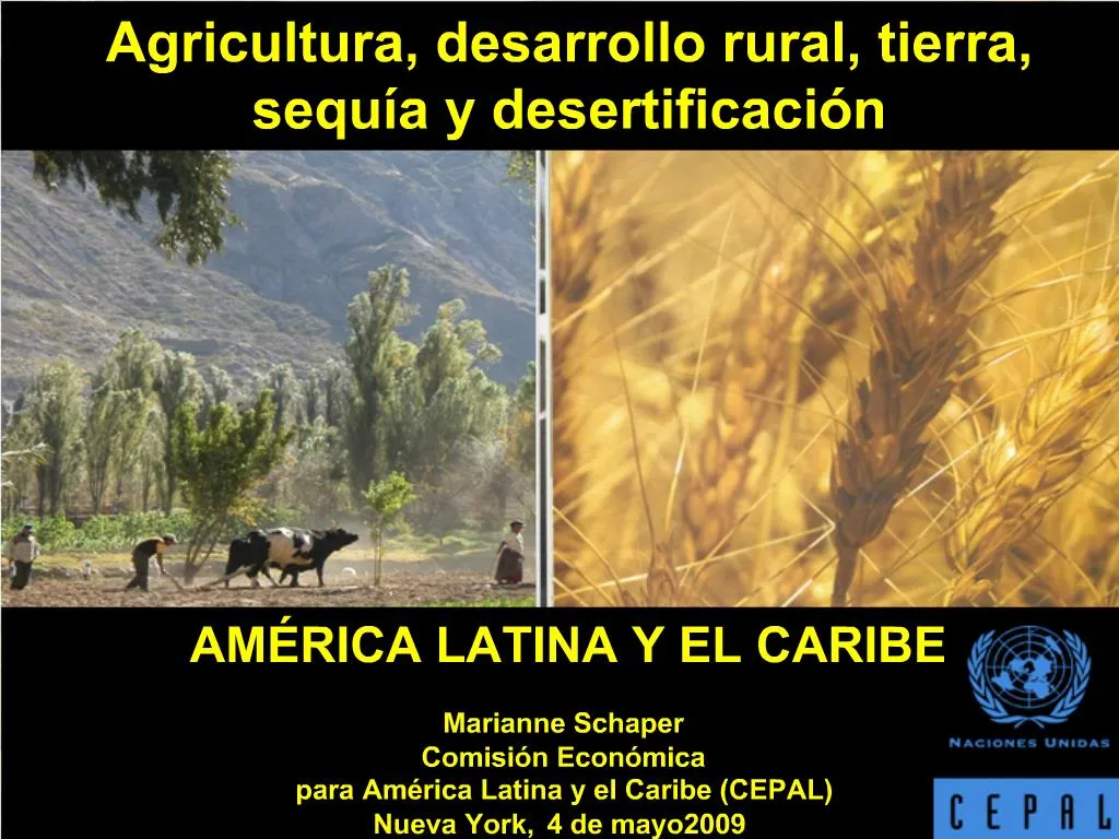 PPT - AM RICA LATINA Y EL CARIBE Marianne Schaper Comisi N Econ Mica ...