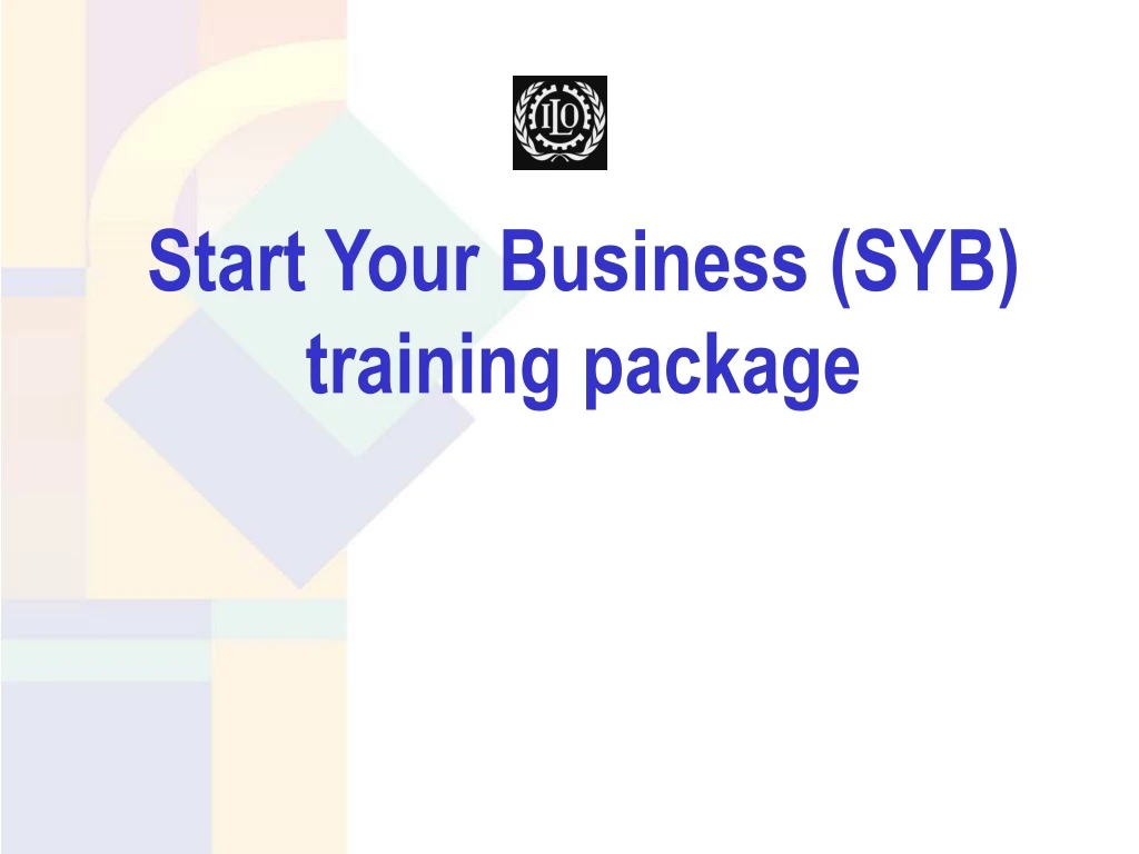 start your business syb training package n.