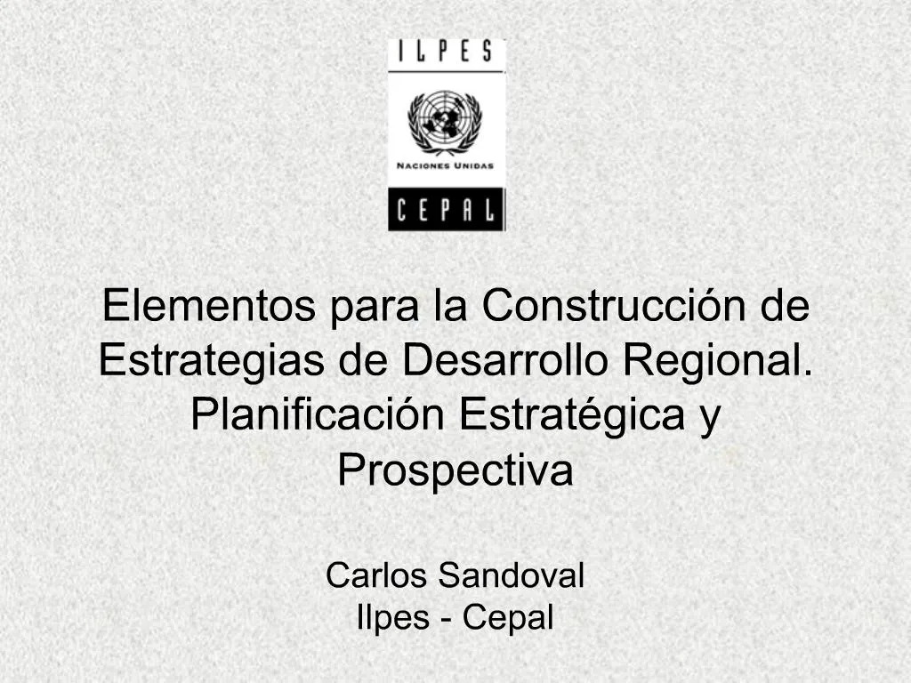 PPT - Elementos Para La Construcci N De Estrategias De Desarrollo ...