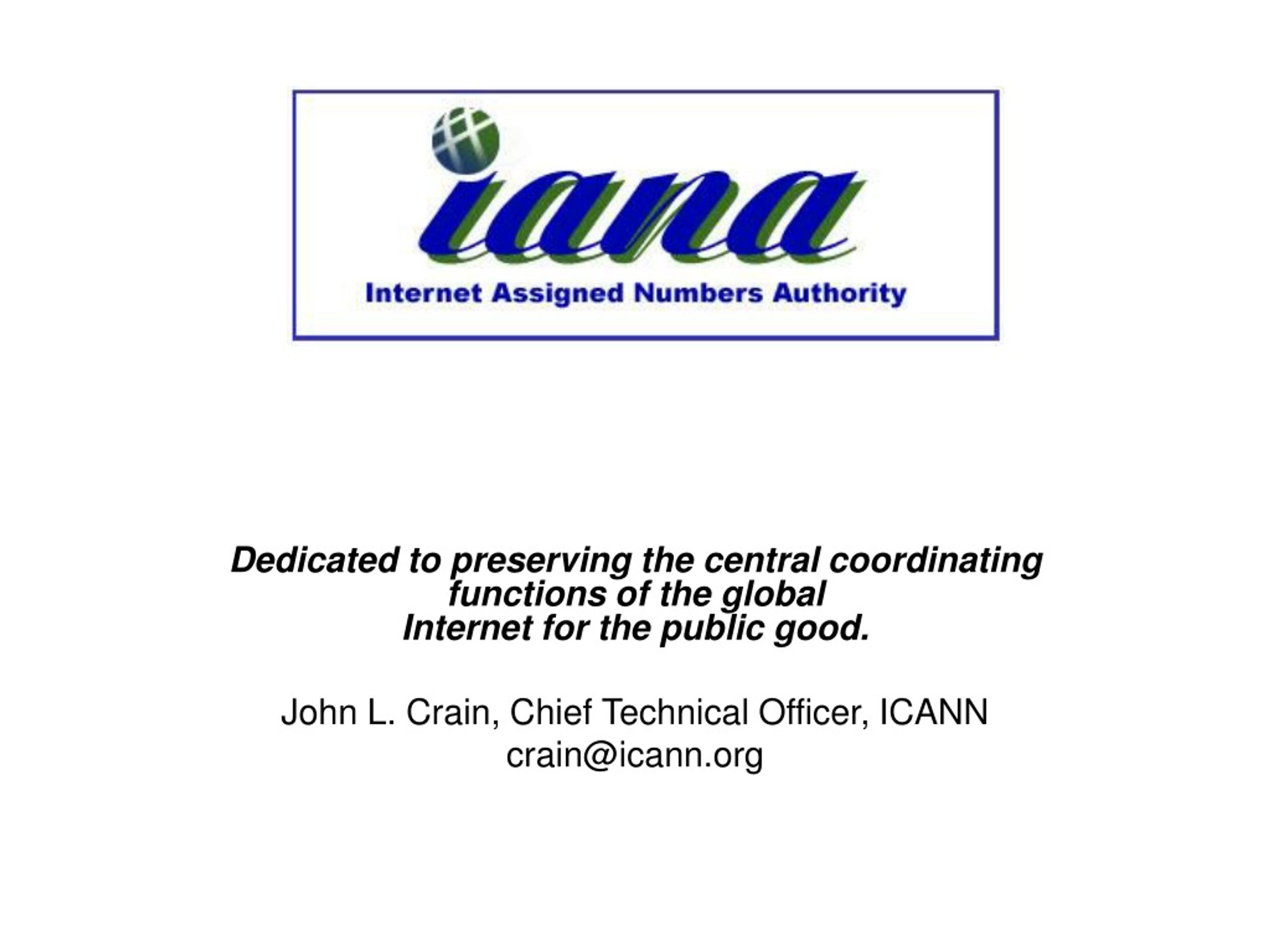 Try the new IANA WHOIS server