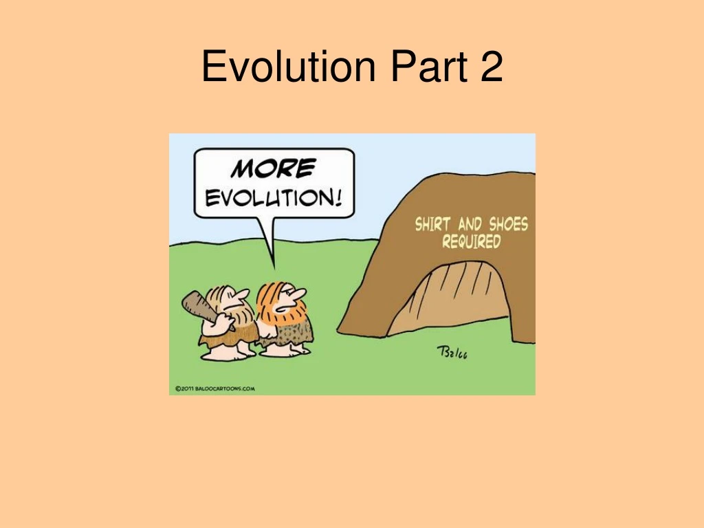 Ppt Evolution Part 2 Powerpoint Presentation Free Download Id8747014