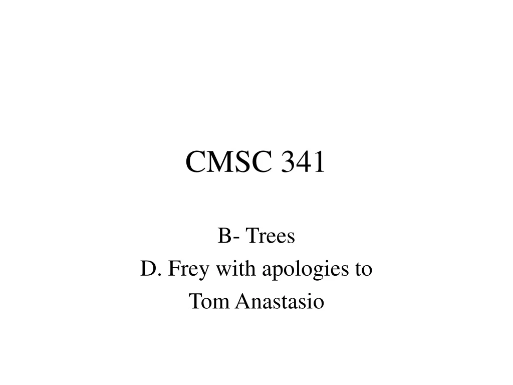 cmsc 341 n.