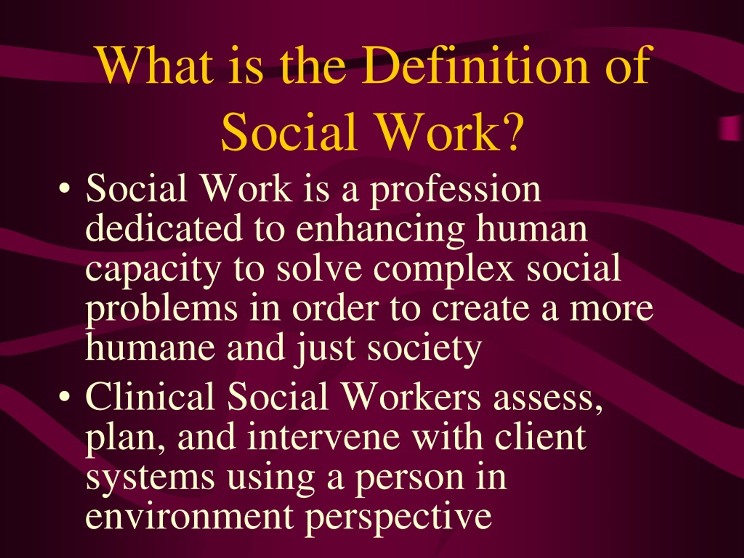 PPT - Careers in Clinical Social Work PowerPoint Presentation, free ...