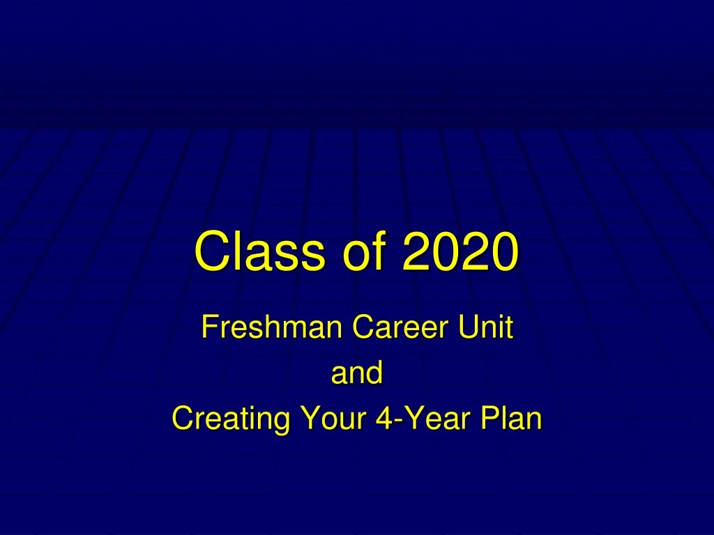 class of 2020 n.