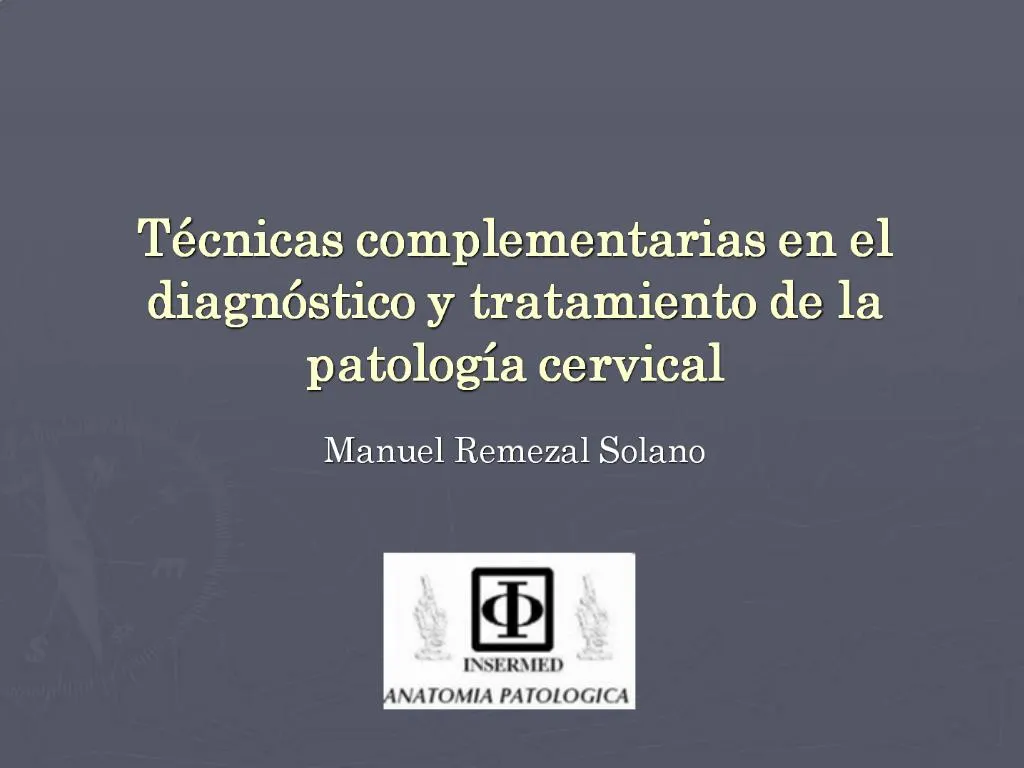 PPT - T Cnicas Complementarias En El Diagn Stico Y Tratamiento De La ...