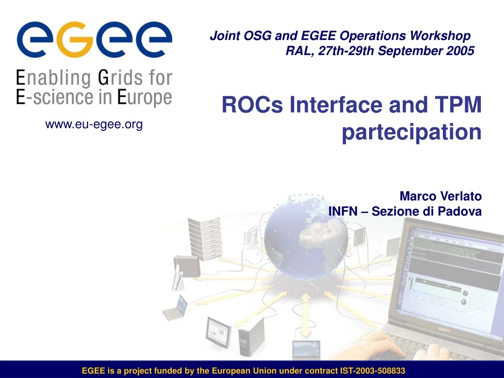 joint osg and egee operations workshop ral 27th n.
